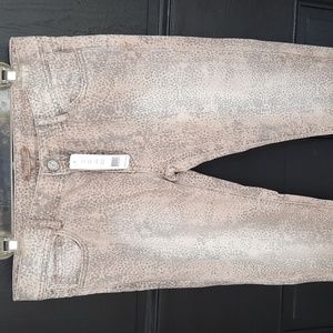 Romeo & Juliet Couture 28 Gray Animal Print Skinny Jeans